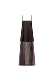 Chocolate Brown Lace Maxi Dove Dress