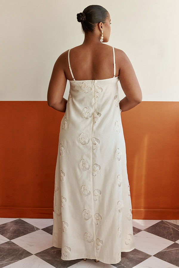 Melena Dress - Beige Flower