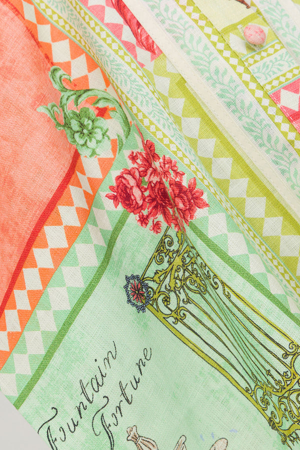 El Jardin Print Button Up Estella Shirt