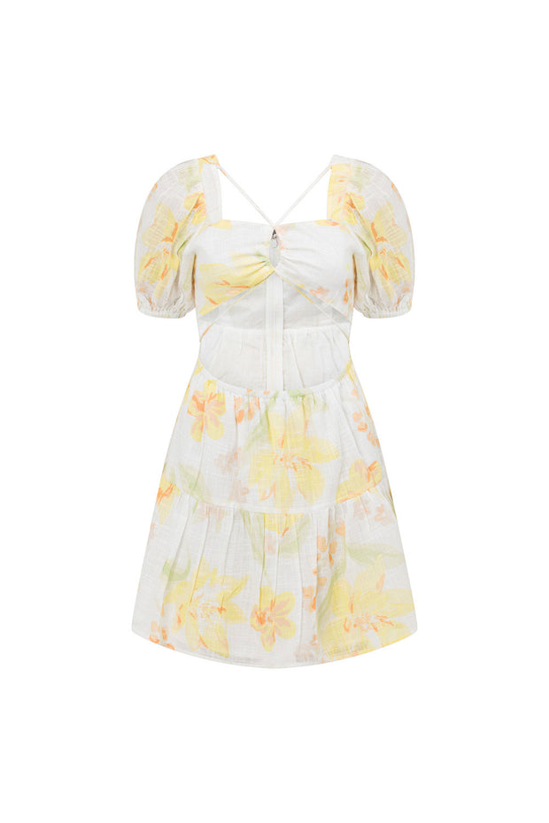 SAMPLE-Aquaria Dress - Lemon Bouquet