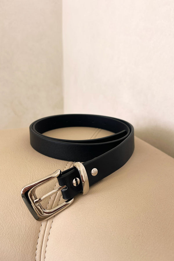 Black Buckle Thin Style Kalani Belt