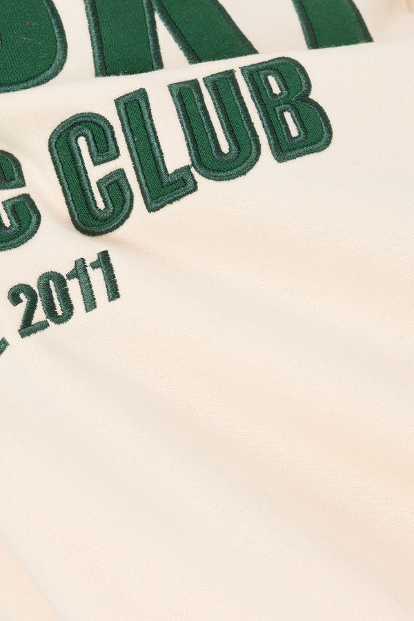 Green and Cream Fleece Oversized Vintage Kilkenny Sweater