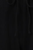 Black Ribbed Knit Wide Leg Lana Pants