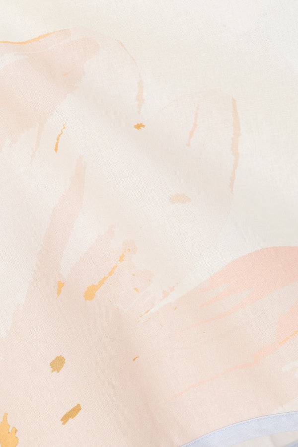 Pink Vintage Bloom Print Strapless Oaklynn Top