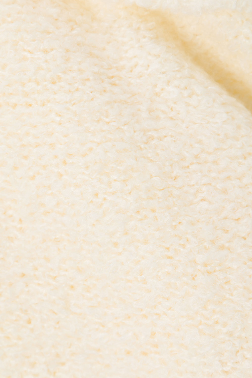 Cream Knit High Waist Folded Mini Alena Skirt