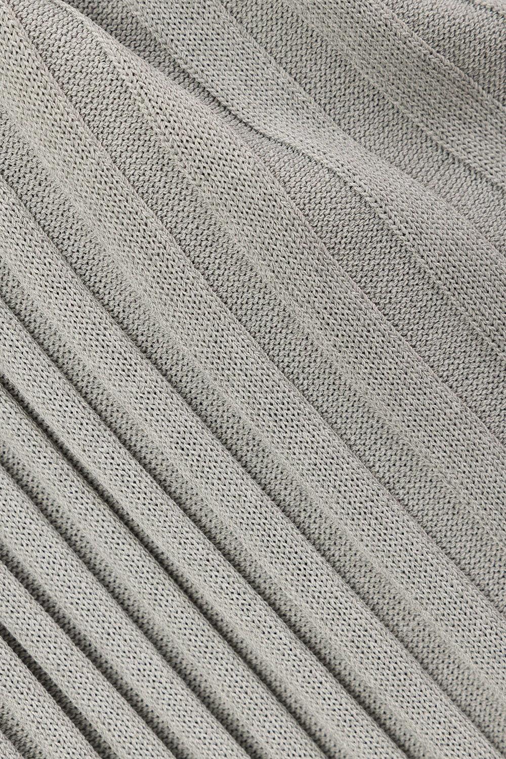 Grey Woven Ribbed High Waist Winnie Pants