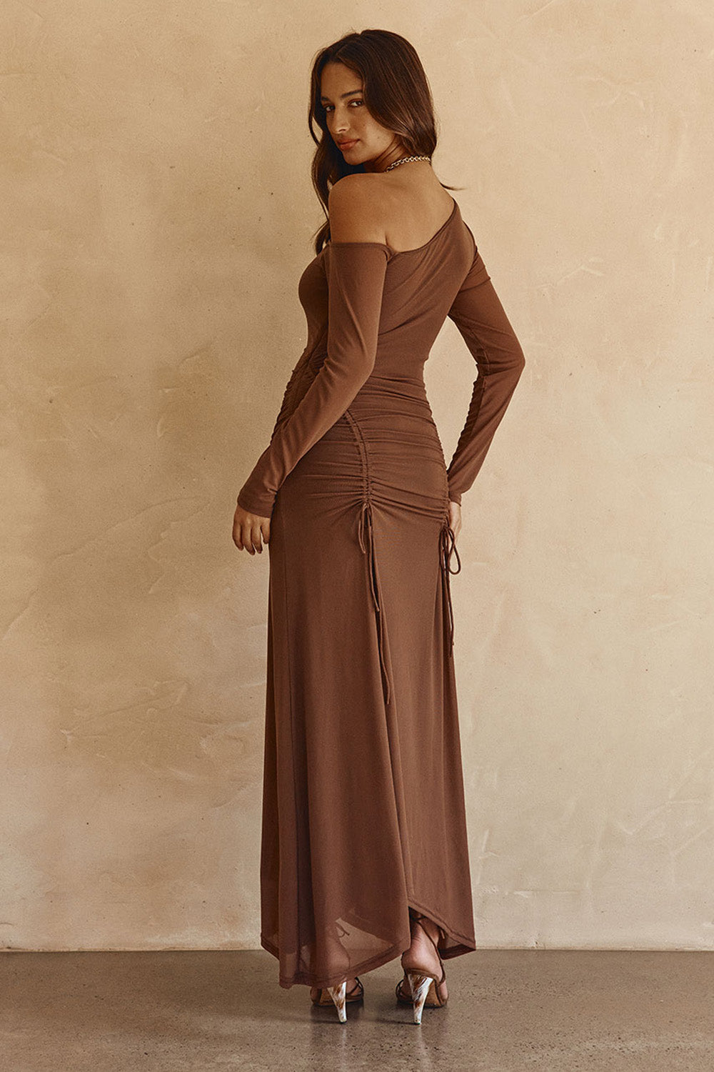 SAMPLE-Callista Dress - Chocolate