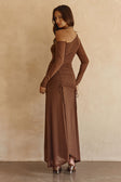 SAMPLE-Callista Dress - Chocolate