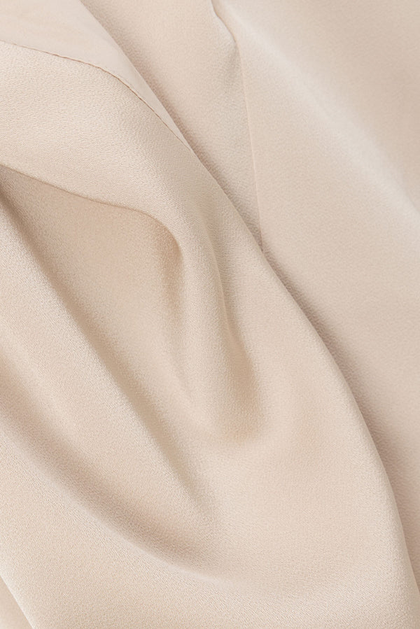 Champagne Strapless Ruched Midi Pela Midi Dress