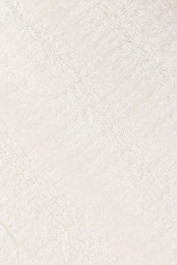 White Textured Elastic Drawstring Adora Plants