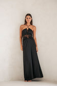 Ariah Halterneck Maxi Dress - Black