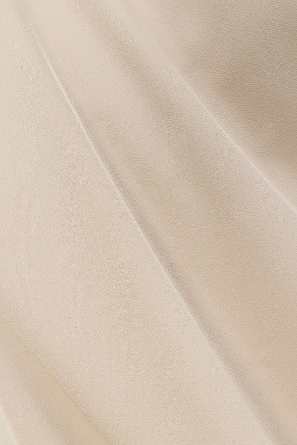 Beige Silky Halter Maxi Rani Dress