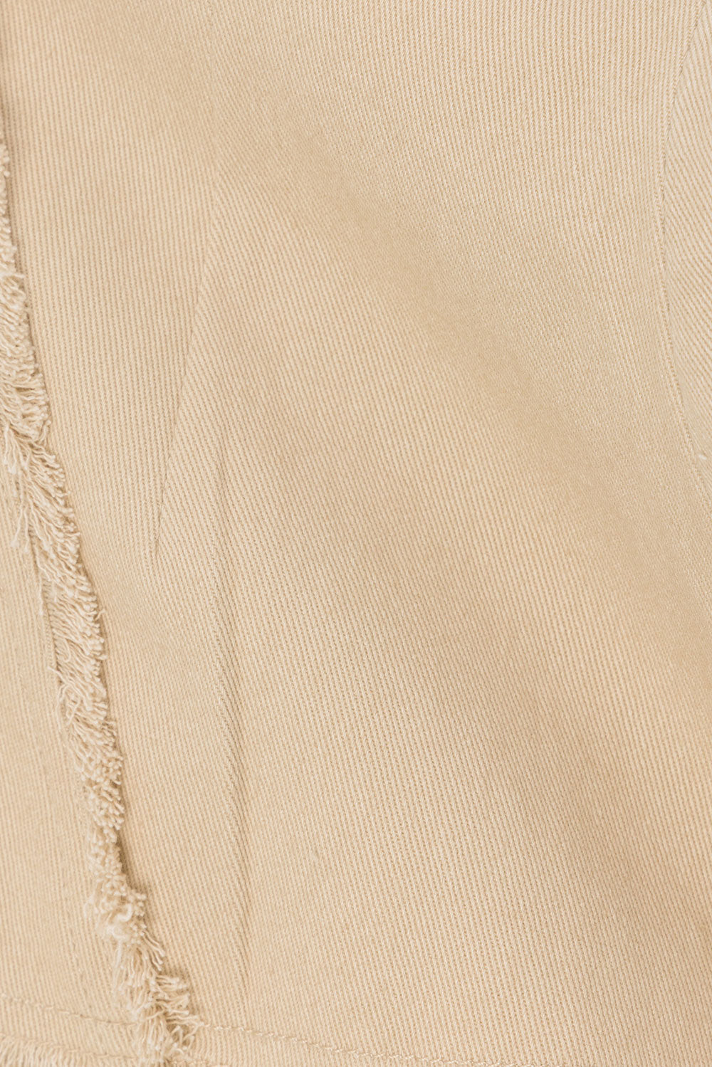 Beige Denim Style Strapless Rihanna Top