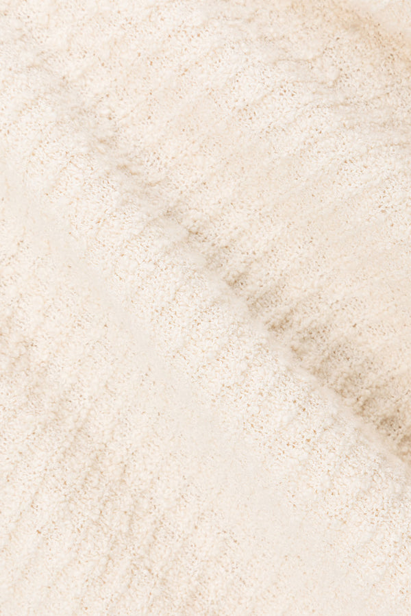 Beige Knit Long Sleeve Mara Top