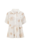 SAMPLE-Camela Top - Broderie Motif