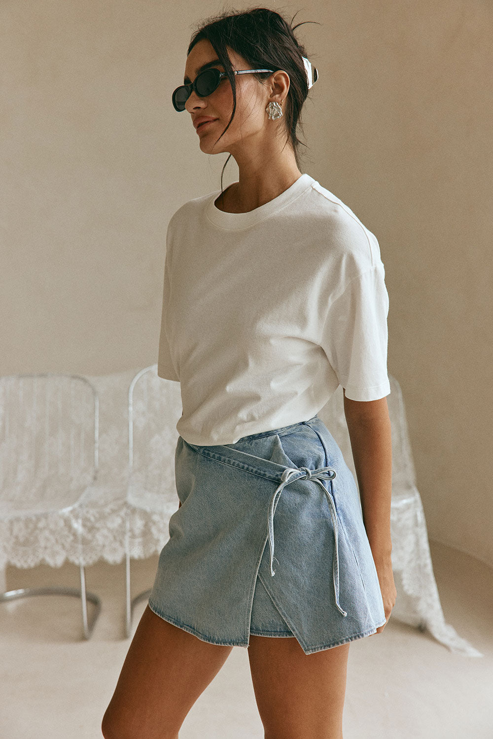 SAMPLE-Rocio Skort - Denim