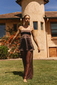 Chocolate Brown Lace Maxi Dove Dress
