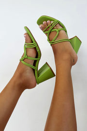 Galia Block Heels - Green