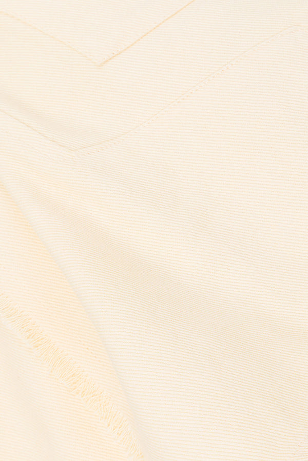 Cream Cotton Denim Mini Anais Skort