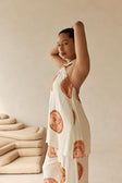 Beige Nomisma Sea Shell Print Twist Halter Rosalee Top