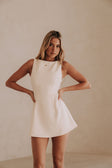 Off White Structured A Line Mini Solene Dress