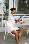 White Wrap Mini Jessie Wrap Dress