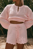 Milana Knit Shorts - Pink