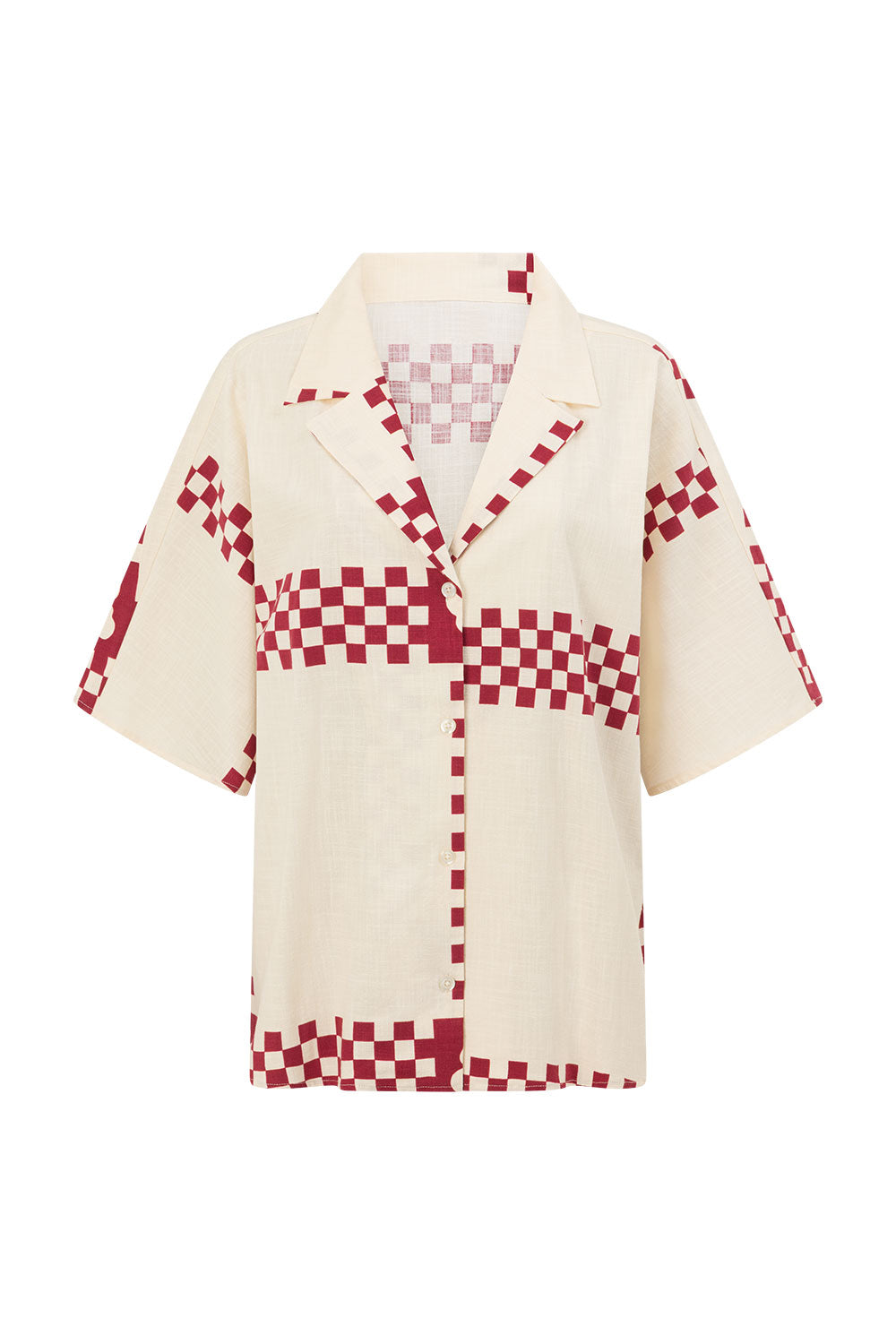 Seona Top - Checker Plaid