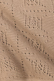 Brown Knit Strapless Mini Beret Dress