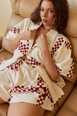 Seona Top - Checker Plaid