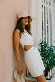Brigitte Ring Mini Dress - White