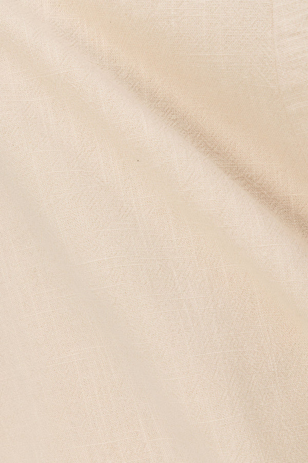 Cream V Neck Bow Elixir Dress