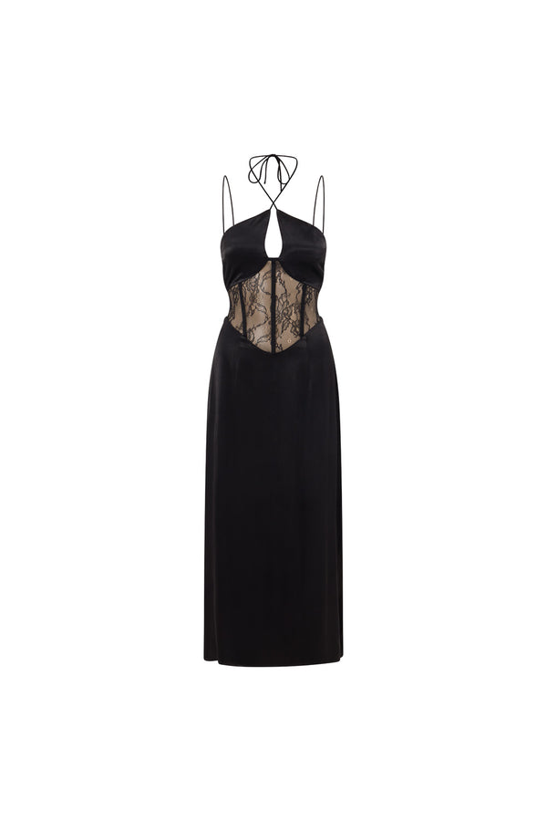 Teyah Midi Dress - Black