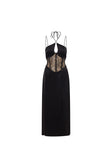 SAMPLE-Teyah Midi Dress - Black
