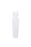 Harlee Backless Midi Dress - White