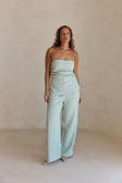 Mint Green Strapless Jira Top