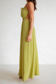 SAMPLE-Backless Annalise Dress - Moss