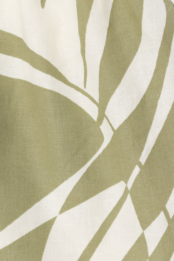 Palm Green Strapless Panel Maxi Kya Dress