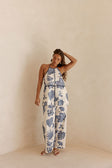 Blue Phylida Azure Print Halter Saphira Top