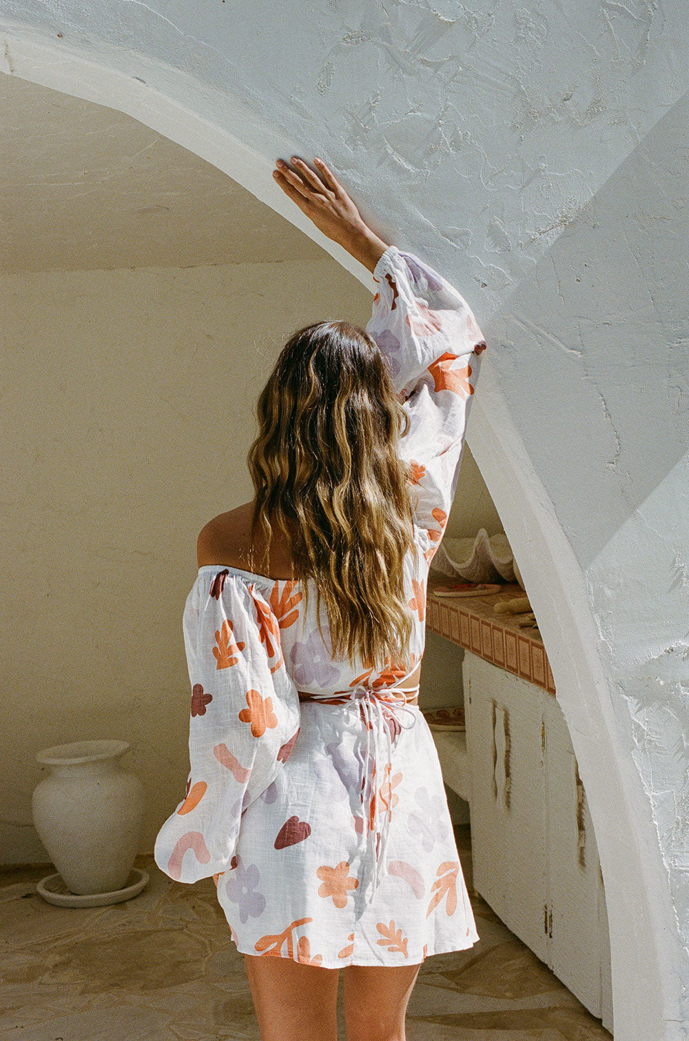 SAMPLE-Avie Off Shoulder Dress - Autumn