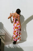 Kameliya Midi Dress - Pink