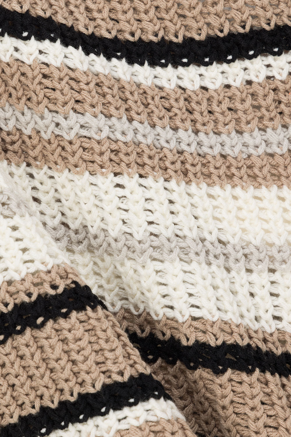 Tan and White Stripe Mini Palma Skirt