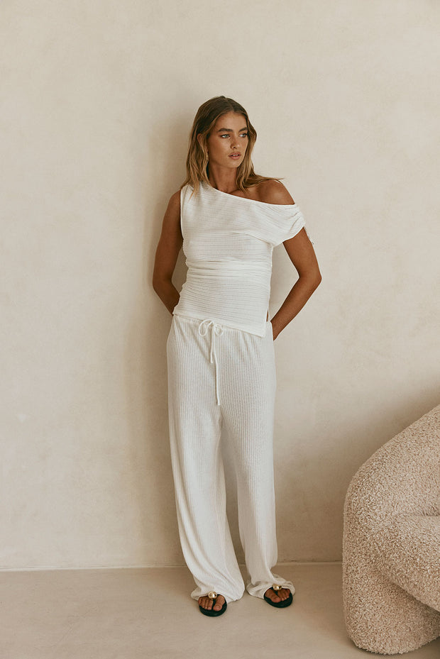 SAMPLE-Deni Top - White