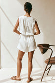 SAMPLE-Sandy Playsuit - White