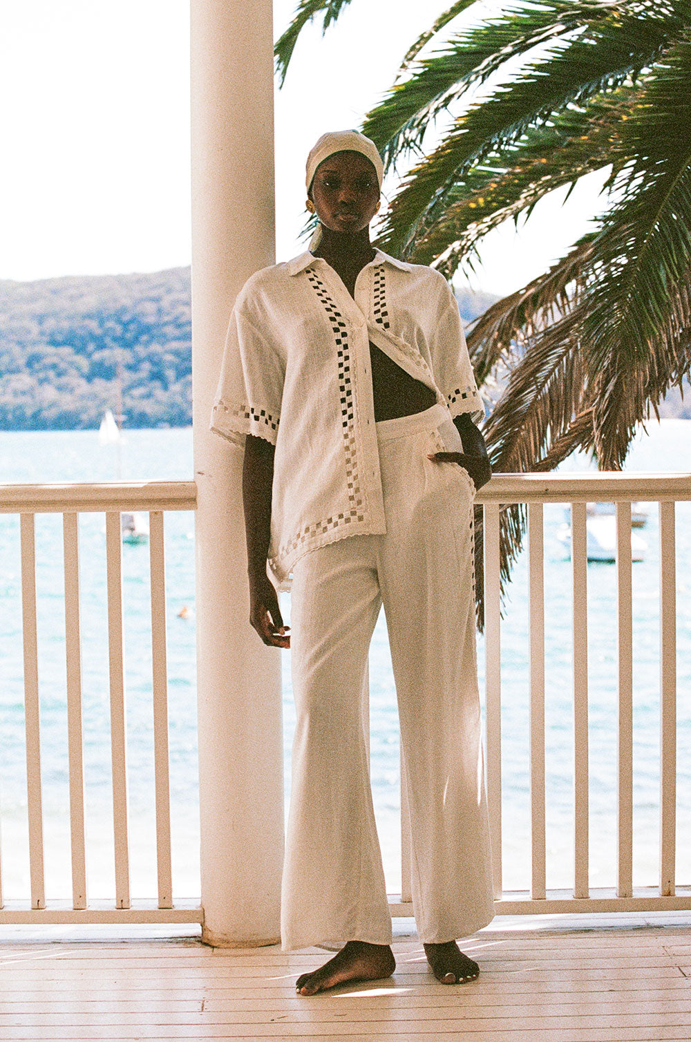 White High Waist Pocket Trouser Alyssa Pants