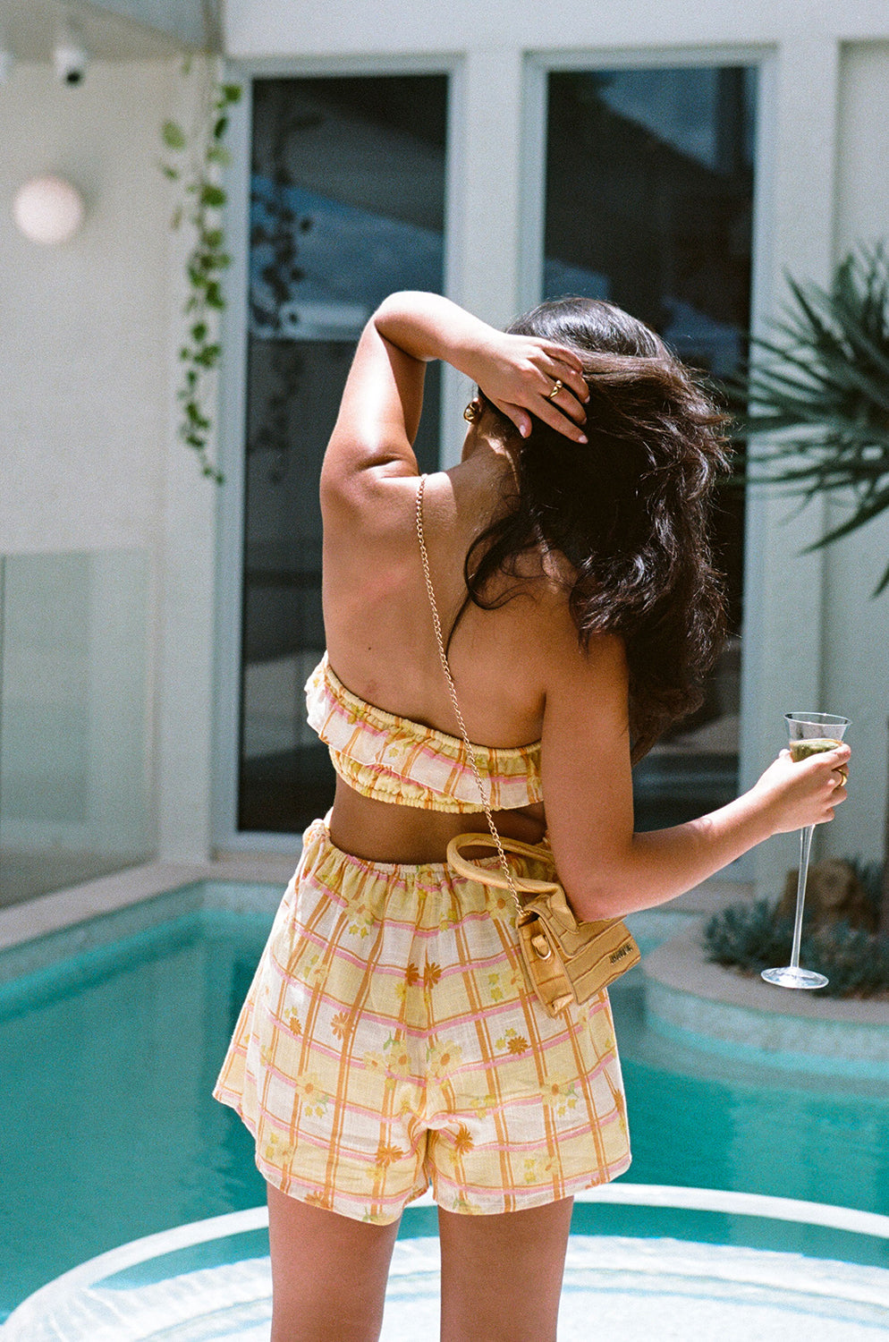 Ali Cutout Playsuit - Yellow