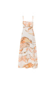 Brown La Spiaggia Print Lace Strappy Maxi Daje Dress