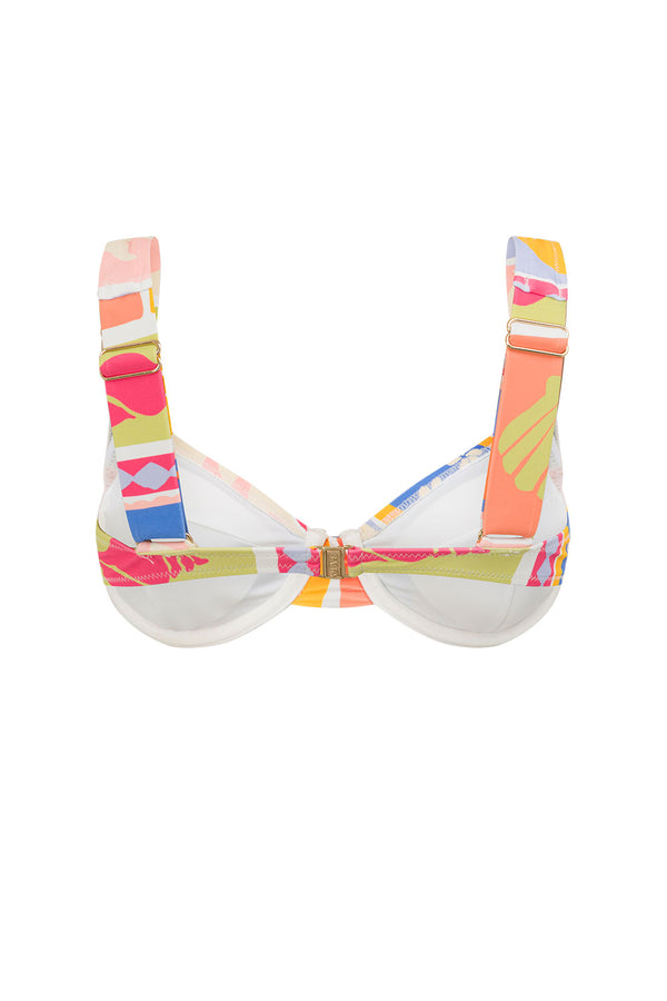 Solis Print Isles Balxonette Swim Top
