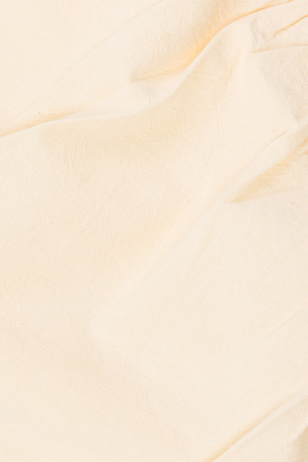 Cream Ruched Button Mini Alchemy Dress