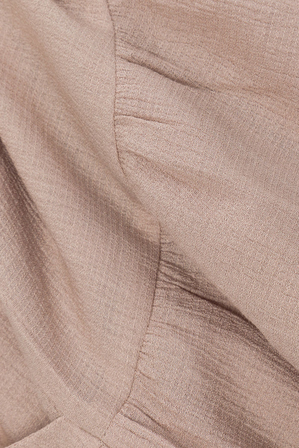 Mushroom Brown Drawstring Panelled Huxley Shorts